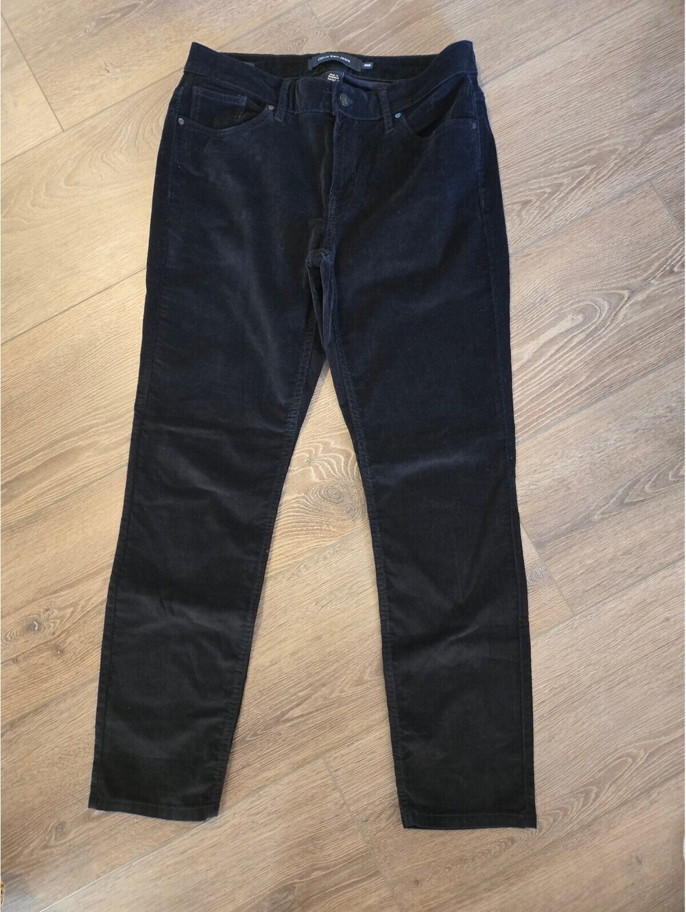 Womens black Calvin Klein corduroy/velvet pants
